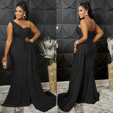 African Party Pleated Dress