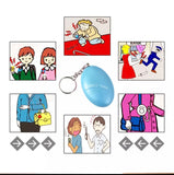 Self Defense Alarm 120dB Egg Shape Girl Women Security Protect Alert Personal Safety Scream Loud Keychain Emergency Alarm