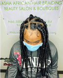 Box braids, Knotless Braids, Small Braids, Jumbo Braids