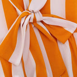 Mommy and Me Family Matching Yellow Striped dress