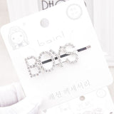 1PC Bling Letter Hairpins Headwear For Women Girls Hair Clips Pins Barrette