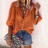 Chains print New Tops Blouse plus size