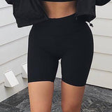 Beach Athletic Casual Skinny Soft Elastic Stretchy Solid Shorts