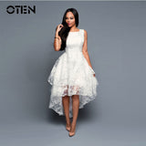 ladies Organza dresses vestidos irregular