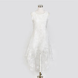 ladies Organza dresses vestidos irregular