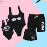 Family Matching Swimsuit Queen Princess Swimwear  Beachwear Mommy and me Swimsuit Beach Shorts For Kids Men