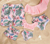 Family Matching Swimsuit Queen Princess Swimwear  Beachwear Mommy and me Swimsuit Beach Shorts For Kids Men