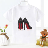 New Added Tshirt Girl Watercolor High Heels Pretty Girls Cozy T Shirts Cute