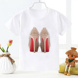 New Added Tshirt Girl Watercolor High Heels Pretty Girls Cozy T Shirts Cute