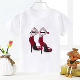 New Added Tshirt Girl Watercolor High Heels Pretty Girls Cozy T Shirts Cute