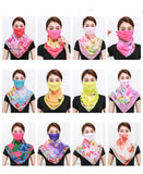 Temperament neck breathable mask new spring and summer anti-UV chiffon thin veil sunscreen multi-function large mask scarf