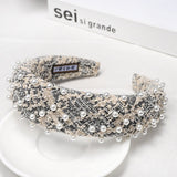 Crystal Hair Bands For Women Lady Luxury Shiny Padded Diamond Headband Hair Hoop Fashion Hair Accessories