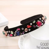 Crystal Hair Bands For Women Lady Luxury Shiny Padded Diamond Headband Hair Hoop Fashion Hair Accessories