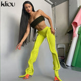 Long Pants Women Summer Sexy Medium Waist Skinny Trousers