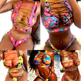 Sexy Women Bikinis Set Women Bikinis Swimsuits Bandage Plus size